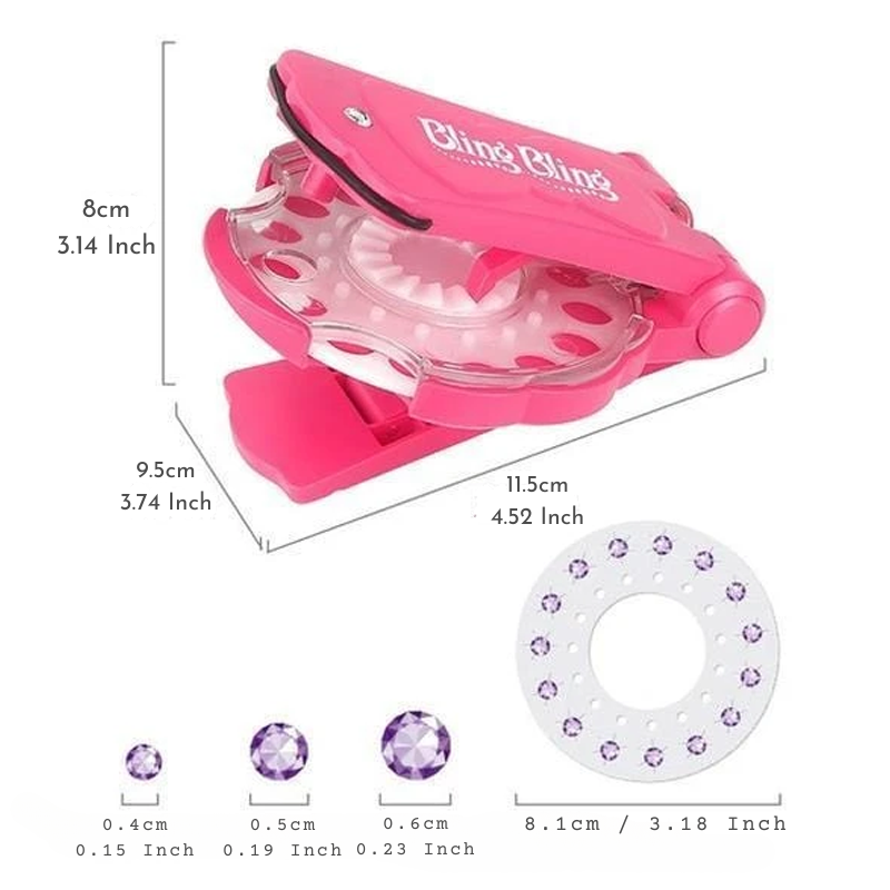 מכונת סיכות בלינגר ג'ם : קשטו את האביזרים שלכם בברק