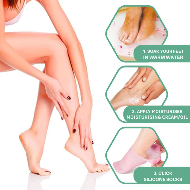 Silicone-sukat pehmeille ja hoidetuille jaloille