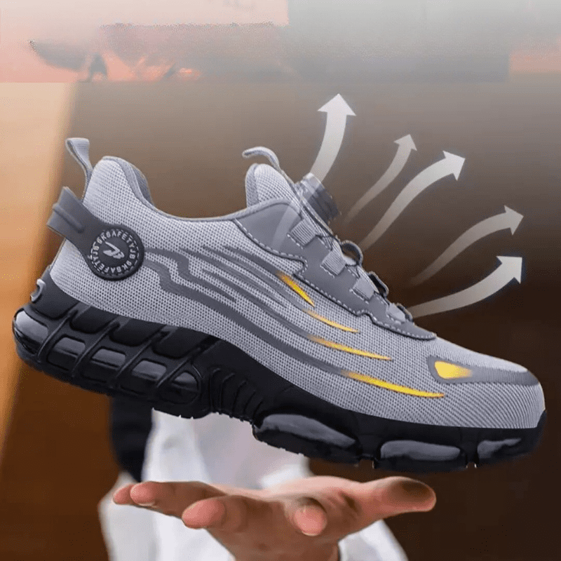 Henner Z90 Ultra-light and wear-resistant safety shoes with a rotating steel toe buckle