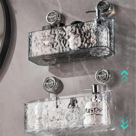 Prateleira de parede prática sem perfuração para casa de banho